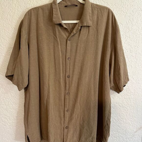 Tommy‎ Bahama Brown Embroidered RIDE EM COWBOYS Silk Shirt Poker Size Large - Picture 4 of 10